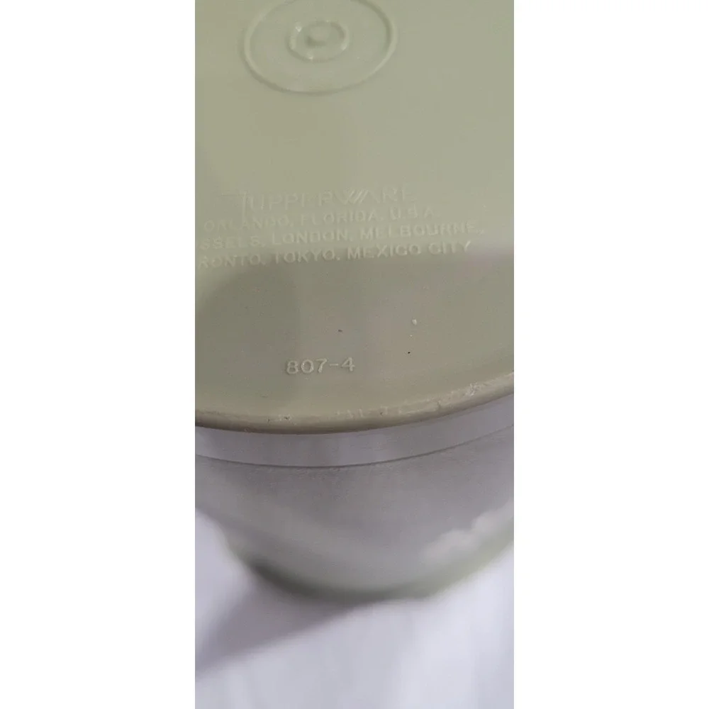 Set of 3 Tupperware 807 809 811 Canisters Sunburst Green no Lids Vintage